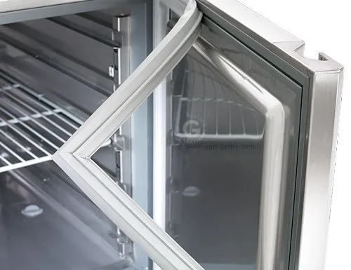 Chladiaci stôl PREMIUM PLUS - 1460x700mm - s 2 dvierkami a 2 zásuvkami a so zadnou stenou - Image 2
