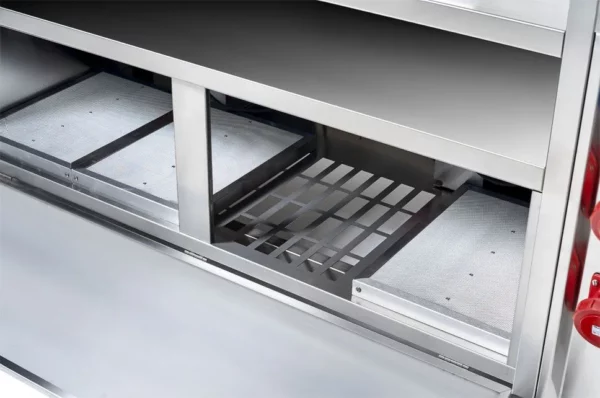 Mobilná varná doska - 1600x850mm - výška: 1170mm - vrátane variča cestovín, elektrického sporáka a vane-marie - Image 5