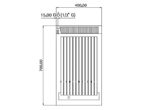 Plynový lávový gril (5,3 kW) - sklopný grilový rošt - vr. spodného dielu s 1 dverami - Image 4