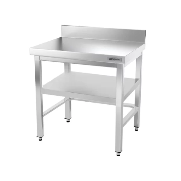 Nerezový pracovný stôl PREMIUM - 800x700mm - s podnožou, podperou a výstuhou - Image 12