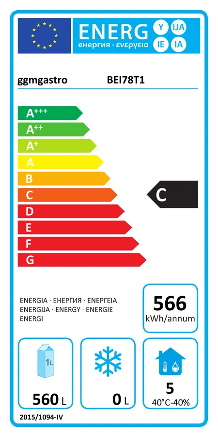 Pekárenská chladnička PREMIUM PLUS - EN 60x40 - 560 litrov - s 1 dverami - Image 8