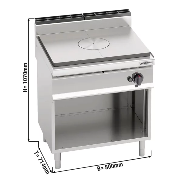 Plynový sporák s varnou doskou - 10 kW - Image 6