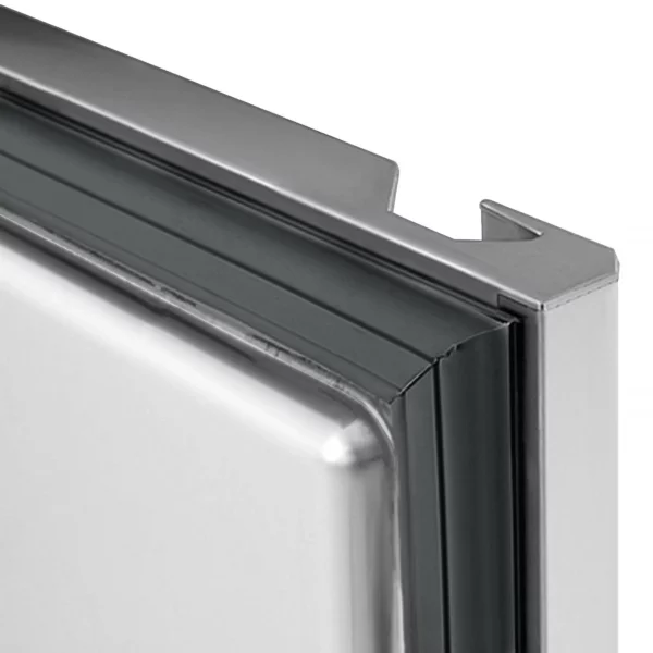 Chladiaci stôl na pizzu PREMIUM - 2150x800mm - s 3 dvierkami a 3 zásuvkami - vrátane chladiacej vitríny - 10x GN 1/3 - Image 4
