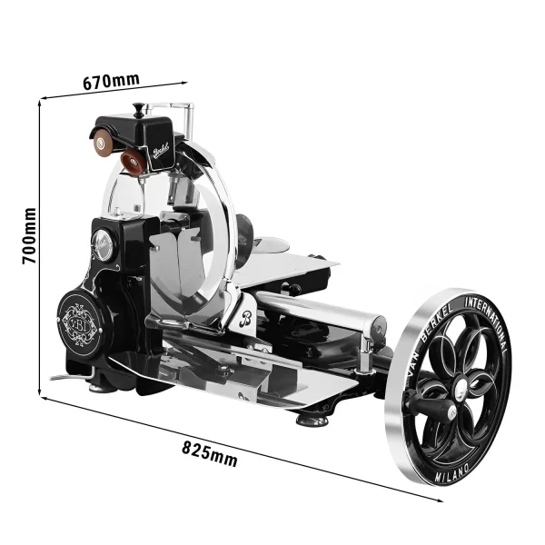 BERKEL | Zotrvačníkový stroj B114 - Čepeľ: Ø 319mm - Čierna