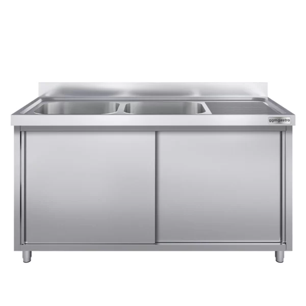 Drezová skrinka PREMIUM - 1800x600mm - s 2 umývadlami vľavo - Image 4