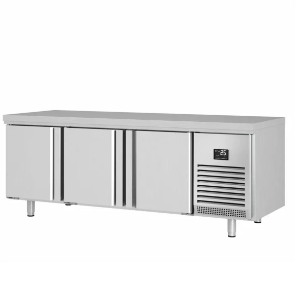 Pekársky chladiaci stôl Premium PLUS - 2185x800mm - s dvierkami na oboch stranách - Image 8