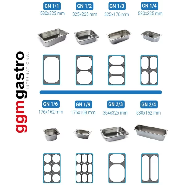Chladiaci stôl na pizzu PREMIUM PLUS - 2305x800mm - s 2 dvierkami a 2 zásuvkami - vrátane chladiacej vitríny - 10x GN 1/3 - Image 8