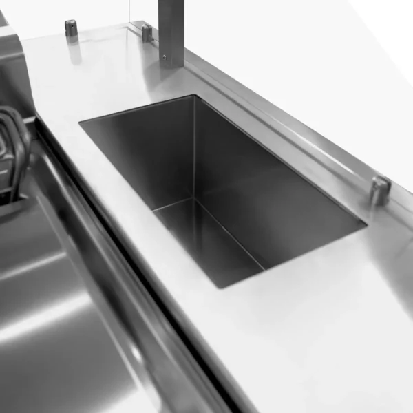 Mobilná varná doska - 1600x850mm - výška: 1170mm - vrátane variča cestovín, elektrického sporáka a vane-marie - Image 11