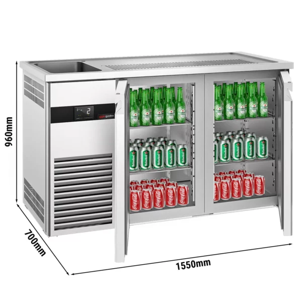 Pivný bar PREMIUM - 1550x700mm - 2 dvierka
