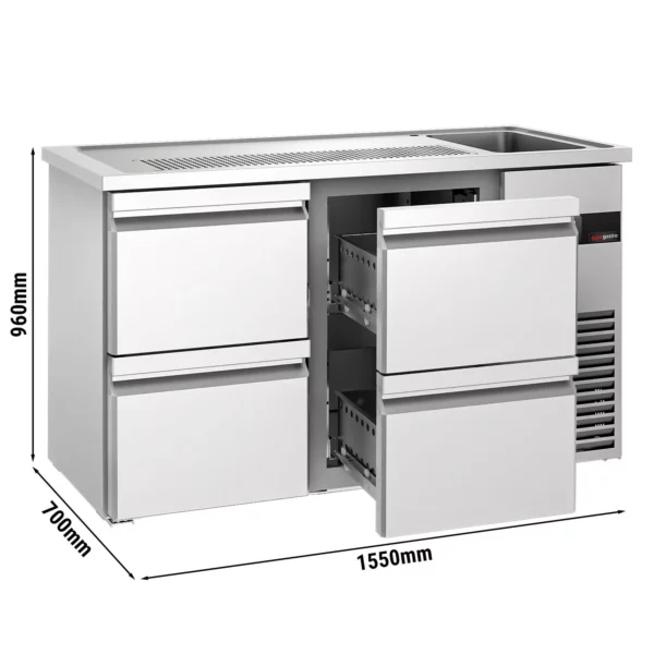 Pivný bar PREMIUM - 1550x700mm - 4 zásuvky