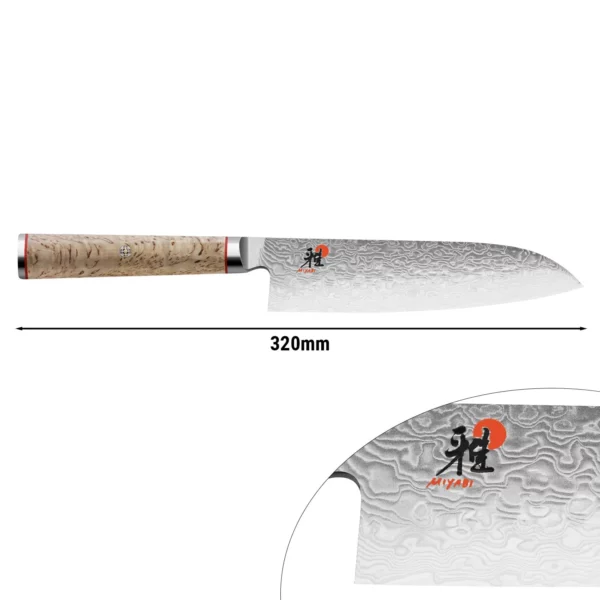 MIYABI | 5000 MCD - Santoku nôž - čepeľ: 180mm