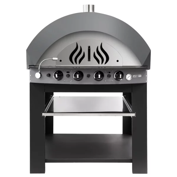 Plynová pec na pizzu - antracit - 9x 25cm - manuálna - vrátane základného rámu - Image 3