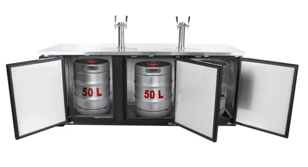 Chladič na pivo s kohútikom - 3x50 litrové sudy - 1850x620mm - Image 4