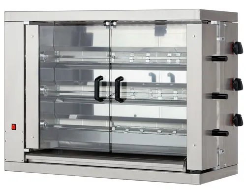 Plynový gril na kurčatá ECO s 3 ražňami pre 18 kurčiat - 1098 x 480 x 820 mm - Image 3