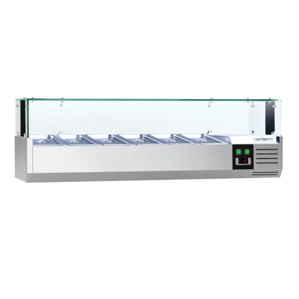 Chladiaca vitrína PREMIUM  s LED svetlom - 1400x335mm - 6x GN 1/4 - Image 3