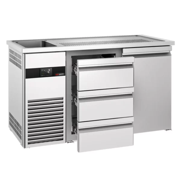 Pivný bar PREMIUM - 1550x700mm - 1 dvierka a 3 zásuvky - Image 3