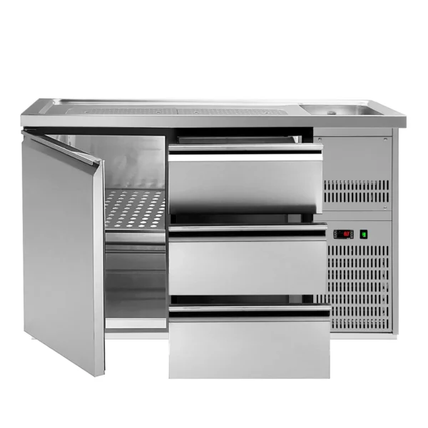 Pivný bar PREMIUM PLUS - 1550x700 mm - 1 dvierka a 3 zásuvky - Image 10
