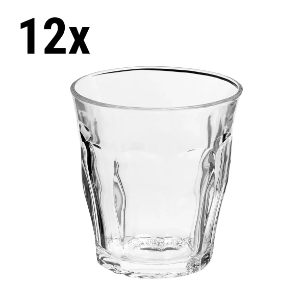 (12 kusov) Duralex univerzálne nápojové sklo - PICARDIE - 250 ml - transparentné