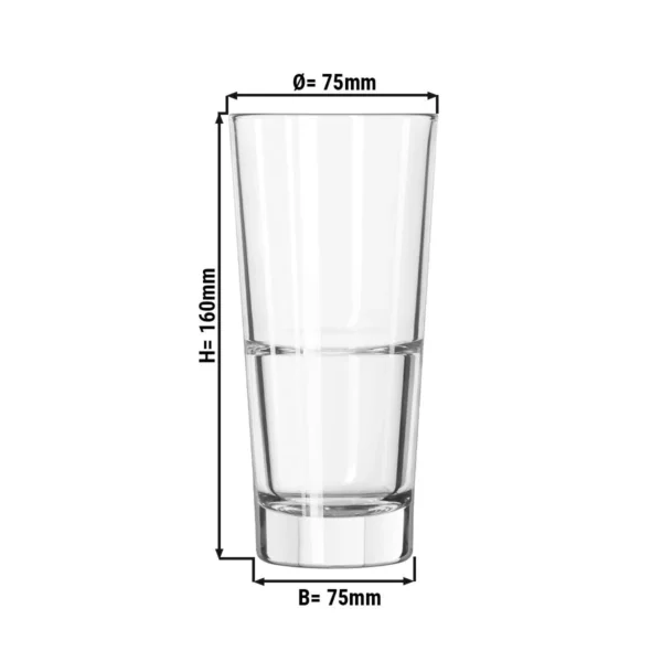 (12 kusov) pohár na long drink - GILDE - 355 ml - priehľadný - Image 2