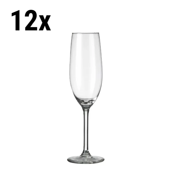 (12 kusov) pohár na šampanské - ESPRIT - 210 ml - priehľadný