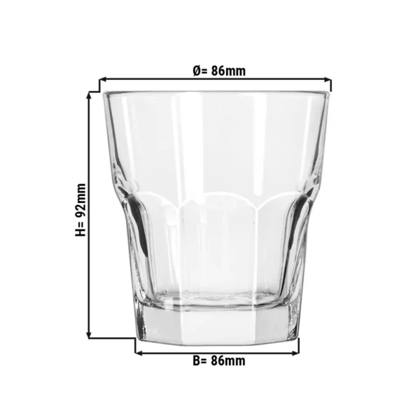 (12 kusov) Univerzálne nápojové sklo - GIBRALTAR - 266 ml - Transparent - Image 2