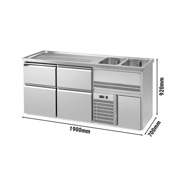Pivný bar PREMIUM PLUS- 1950x700mm - so 4 zásuvkami