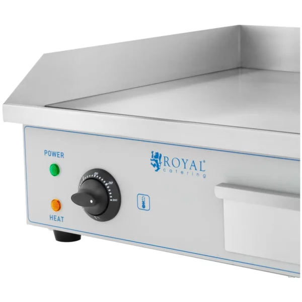 Dvojitá elektrická grilovacia platňa - 73 cm - Royal Catering - hladká - 2 x 2 200 W - Image 3