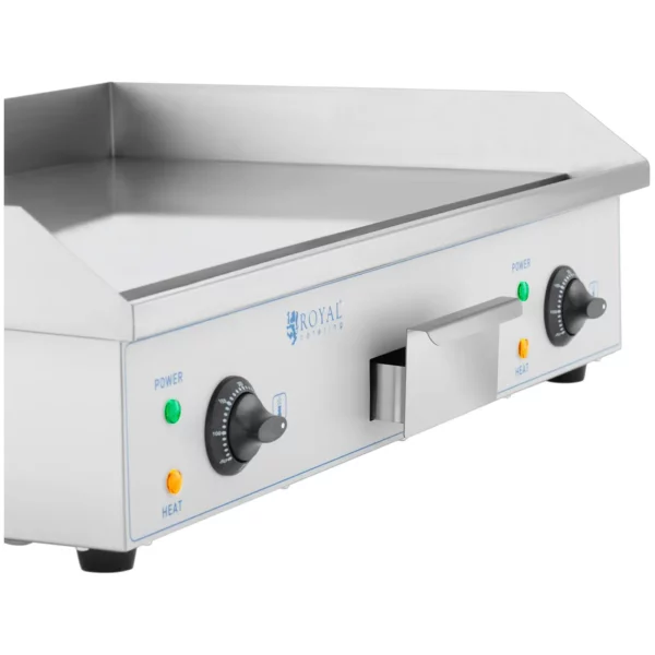 Dvojitá elektrická grilovacia platňa - 73 cm - Royal Catering - hladká - 2 x 2 200 W - Image 4