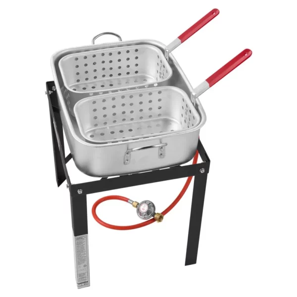 Fritéza na ryby, propán, fritéza, vonkajšia, hliníková, 2 košíky  13,27 l - Image 2