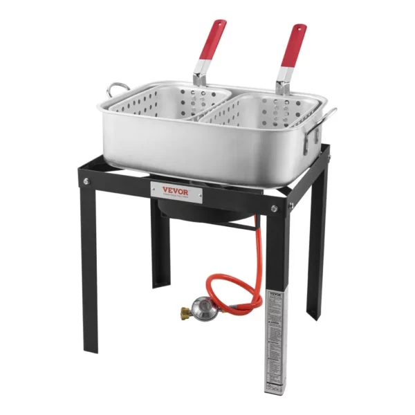 Fritéza na ryby, propán, fritéza, vonkajšia, hliníková, 2 košíky  13,27 l