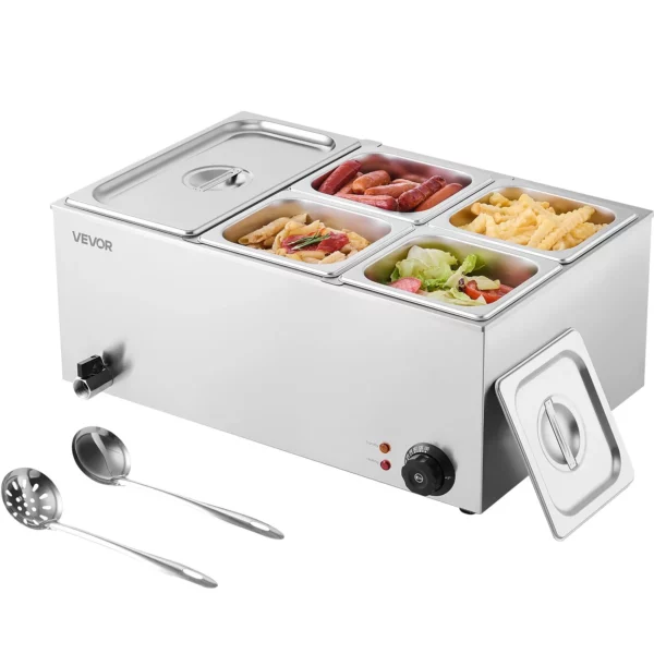 Ohrievač jedla Bain Marie 14,5 l, 1x1/3+4x1/6