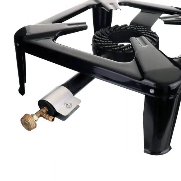 Plynová stolička s výkonom 8,8 kW, liatinový horák, kempingový varič 40x40 cm - Image 4