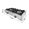 Plynový sporák s dvomi horákmi, celkový výkon 11 kW - Image 6