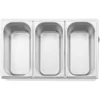 Bain Marie výdajný kúpeľ – 640 W – 3 x GN 1/3 nádoby - Image 5