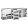 Pivný pult PREMIUM – 2500x700 mm – 7 zásuviek zo skla - Image 2