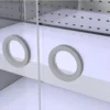 Nástenná chladiaca polica – 1100mm, LED osvetlenie, sklenené dvere, 4 poličky - Image 5