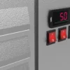 Nástenná chladiaca polica – 1100mm, LED osvetlenie, sklenené dvere, 4 poličky - Image 2