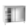 Nerezová pracovná skriňa PREMIUM – 1000×800 mm, s posuvnými dverami, bez podstavca - Image 5