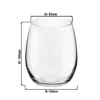 Univerzálne poháre ESPRIT – 390 ml – priehľadné (6 ks) - Image 2
