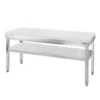Pracovný stôl PREMIUM z nerezovej ocele – 1600x800mm, s antiblokovou podložkou - Image 5