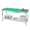 Pracovný stôl PREMIUM z nerezovej ocele – 1500x800mm, s antiblokovou podložkou - Image 6