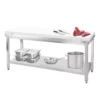 Pracovný stôl PREMIUM z nerezovej ocele – 1600x800mm, s antiblokovou podložkou - Image 6