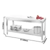 Pracovný stôl PREMIUM z nerezovej ocele – 1600x800mm, s antiblokovou podložkou - Image 8