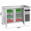 Pivný bar PREMIUM - 1550x700mm - 2 sklenené dvierka