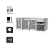 Premium chladiaci pult – 1860x700mm, 3 sklenené dvere - Image 3