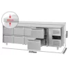 Chladiaci stôl ECO s lemom – 2200×700 mm, 8 zásuviek (KTS227AND#8S) - Image 5