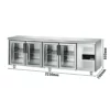 ECO nápojový chladiaci pult – 2200x700mm, 4 sklenené dvierka