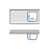 Skrinka pod umývadlo – 1200x600mm, odpadový box, pravé umývadlo - Image 6