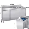 Skrinka s umývadlom – 1800x700mm, odpadový box, 2 umývadlá na pravej strane