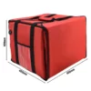 WarmBag PRO – Vyhrievaná pizza taška, 8-box, 35×35 cm, červená